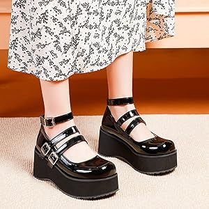 Amazon | [GHSDQ] ロリータ 靴 7.5cmヒール 厚底 パンプス
